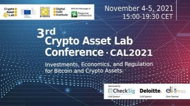 3rd Crypto Asset Lab Conference - Cal 2021