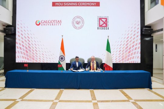 The University of Milano-Bicocca and Galgotias University (India) sign a Memorandum of Understanding