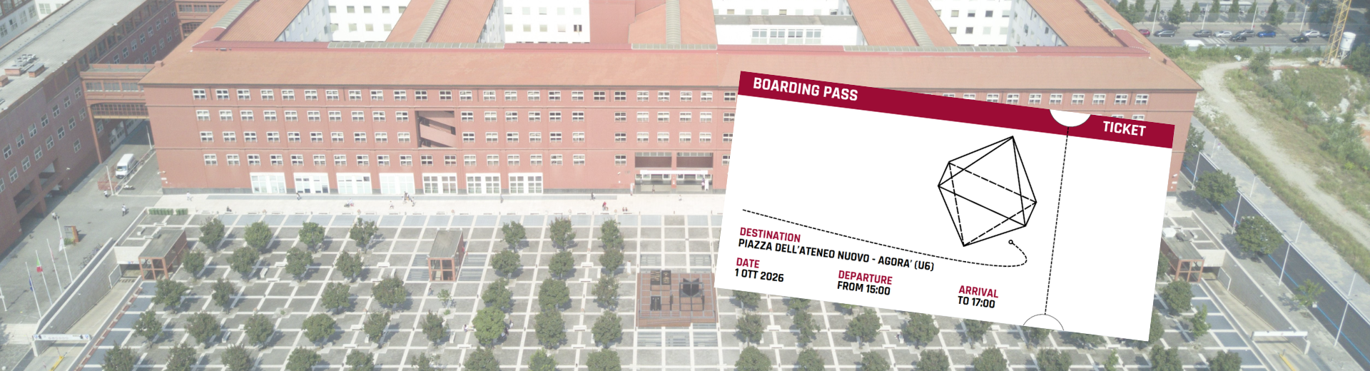 boarding pass welcome in Bicocca